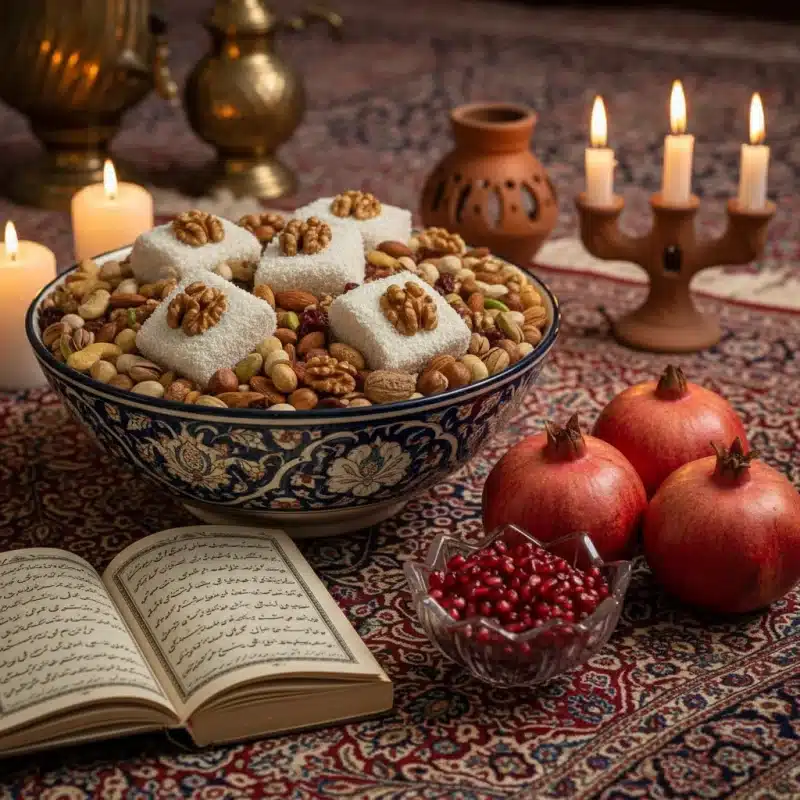 آجیل شب یلدا شامل چیست؟